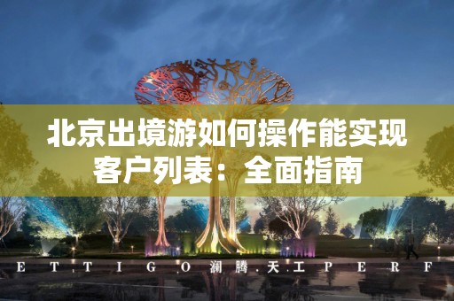 北京出境游如何操作能实现客户列表：全面指南