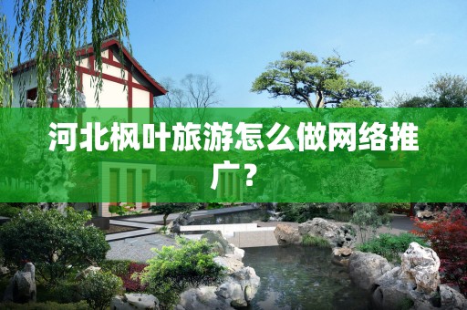 河北枫叶旅游怎么做网络推广？