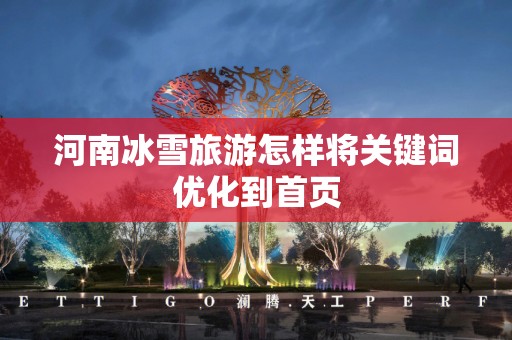 河南冰雪旅游怎样将关键词优化到首页