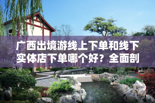 广西出境游线上下单和线下实体店下单哪个好？全面剖析选择的优劣势