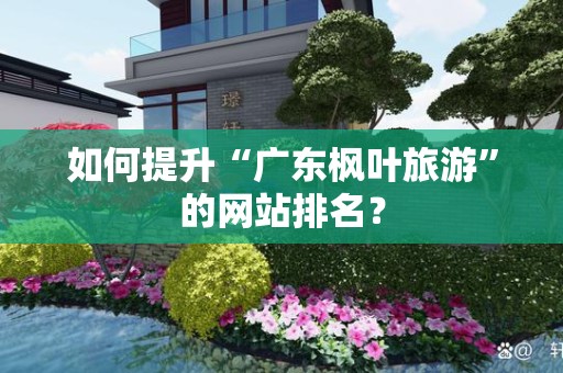 如何提升“广东枫叶旅游”的网站排名？