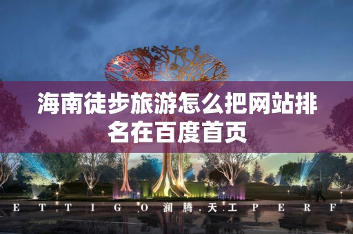 海南徒步旅游怎么把网站排名在百度首页