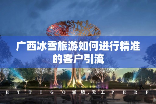 广西冰雪旅游如何进行精准的客户引流