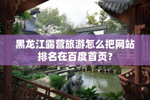 黑龙江露营旅游怎么把网站排名在百度首页？
