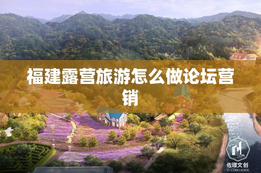 福建露营旅游怎么做论坛营销