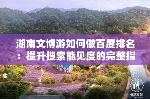 湖南文博游如何做百度排名：提升搜索能见度的完整指南