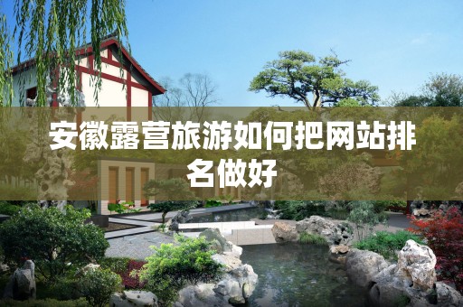 安徽露营旅游如何把网站排名做好