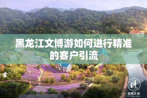 黑龙江文博游如何进行精准的客户引流