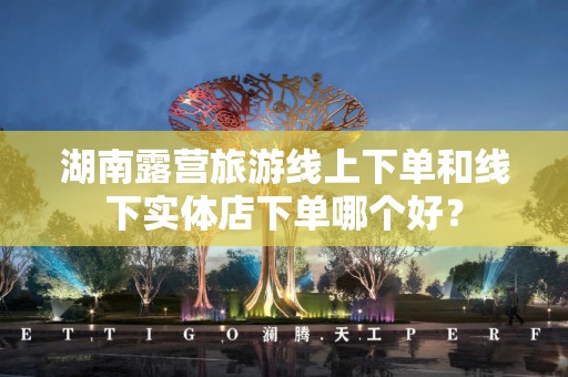 湖南露营旅游线上下单和线下实体店下单哪个好？