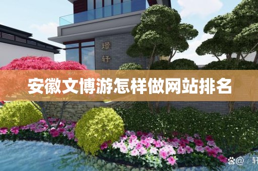 安徽文博游怎样做网站排名