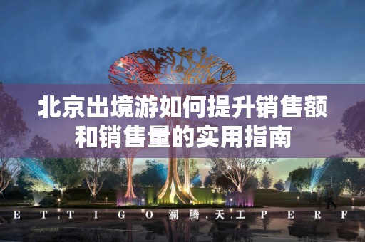 北京出境游如何提升销售额和销售量的实用指南