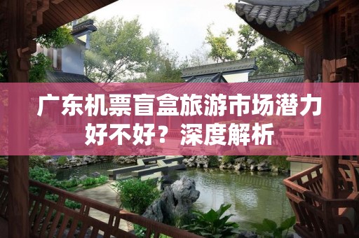 广东机票盲盒旅游市场潜力好不好？深度解析