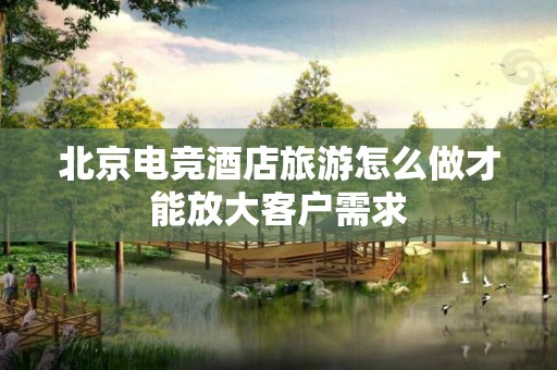 北京电竞酒店旅游怎么做才能放大客户需求