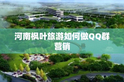 河南枫叶旅游如何做QQ群营销