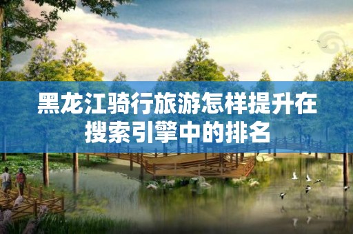 黑龙江骑行旅游怎样提升在搜索引擎中的排名