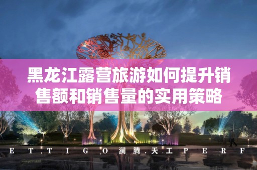 黑龙江露营旅游如何提升销售额和销售量的实用策略