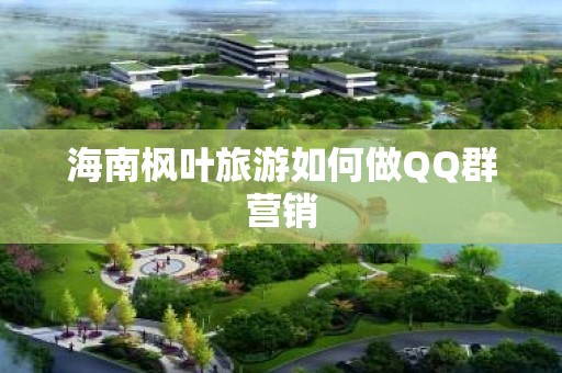 海南枫叶旅游如何做QQ群营销