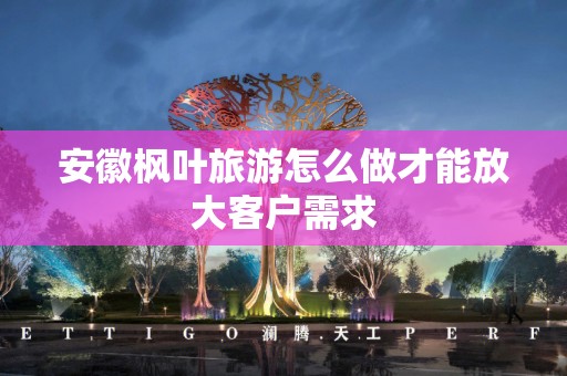 安徽枫叶旅游怎么做才能放大客户需求